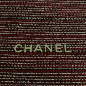 Red Tweed Chanel Makeup Clutch